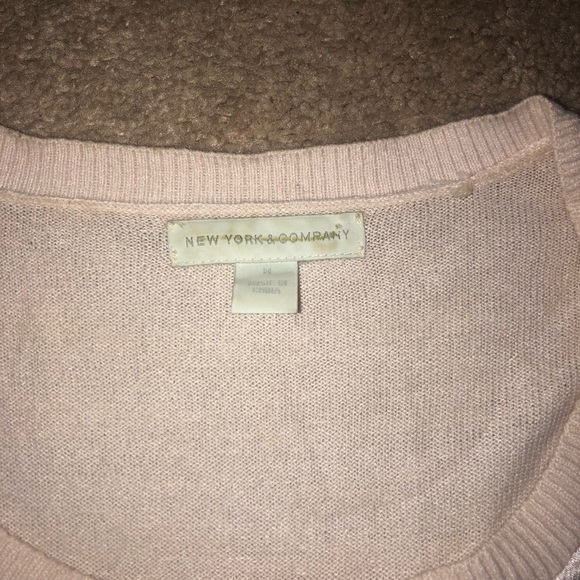 Light Pink New York and Company Cardigan - Picture 3 of 3